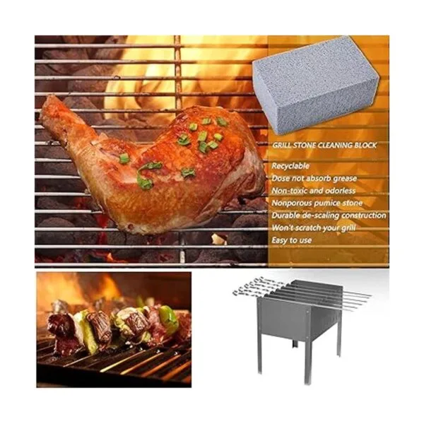 Encoli Bloque de ladrillo de limpieza de parrilla piedra_5
