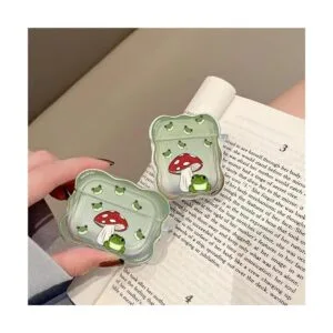 LALAPOPO Funda compatible con Airpods Rana bonita funda_3