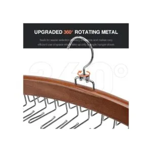 Ulimart Organizador de corbata de madera con 24 ganchos_2