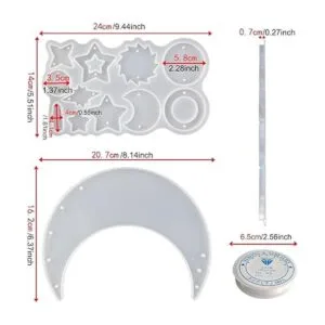 Moldes de resina para campanillas de viento paquete de_2