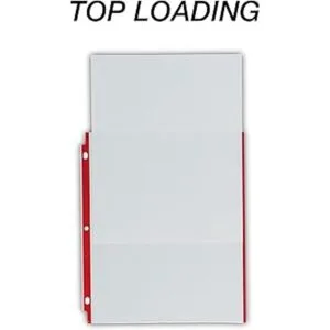 Samsill Paquete de 100 protectores de hojas de borde de_4