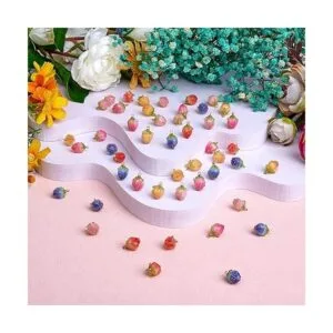 BEEFLYING 10 dijes de acrílico transparente con flores_4