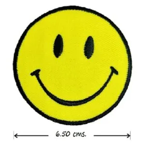 XOmise Lote de 6 piezas de cara sonriente negra y amarilla_5