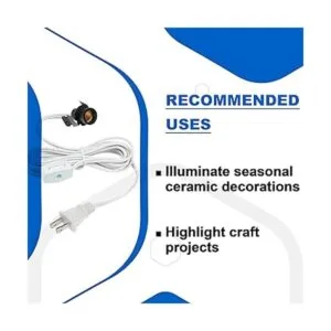 Ciata Juego de cables de iluminación de 6 pies con enchufe_3