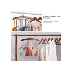 Ulimart Organizador de corbata de madera con 24 ganchos_4