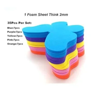 MBJelir Juego de manualidades con forma de mariposa de EVA_3