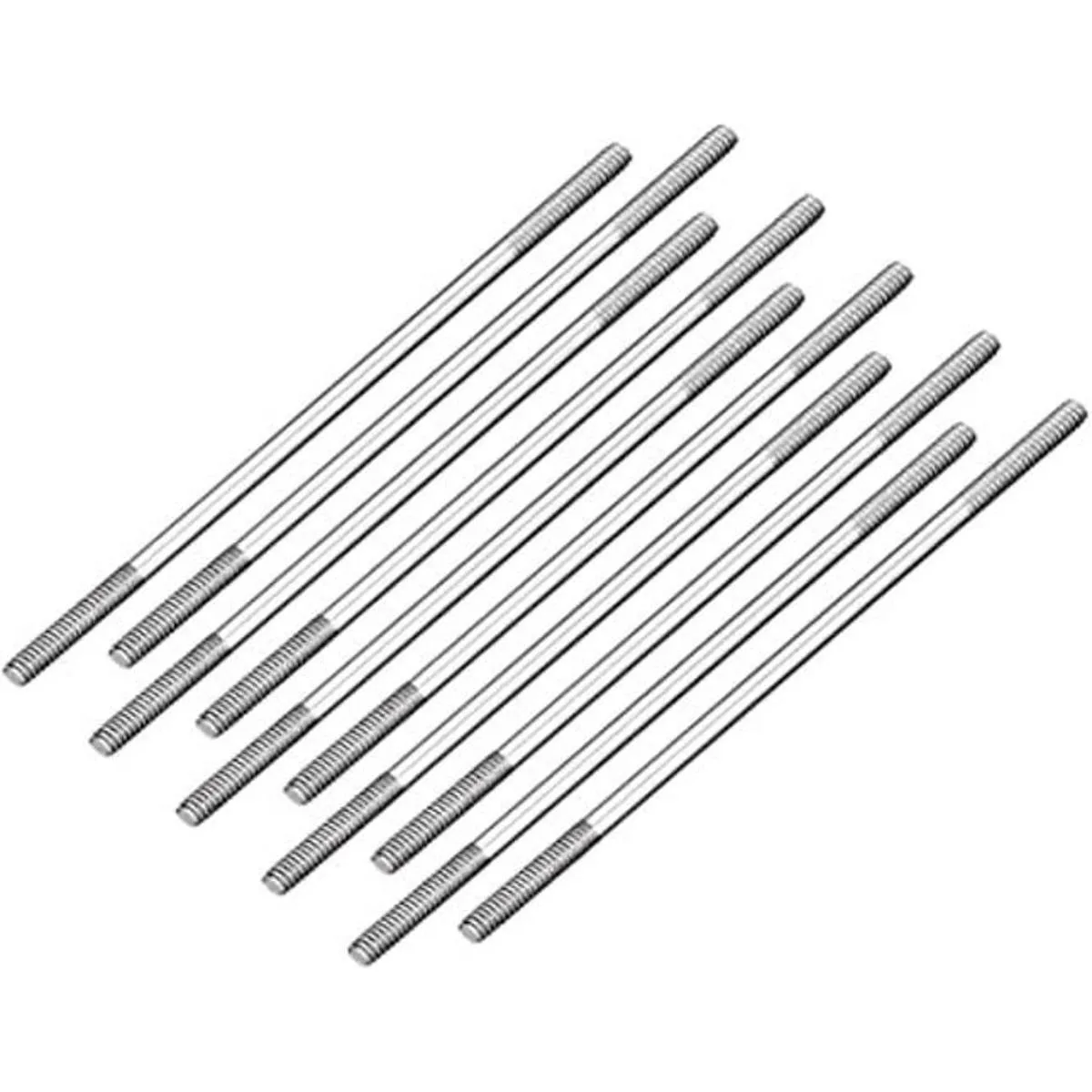 uxcell M2x55mm Conector de varilla de empuje Varilla de_1