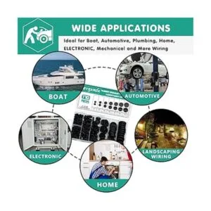 Gysxrda Juego de 170 ojales de goma Surtido de ojales_7