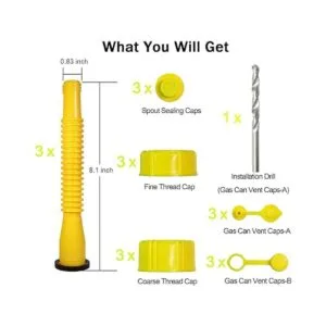 Juego de 19 boquillas de repuesto para latas de gas_2