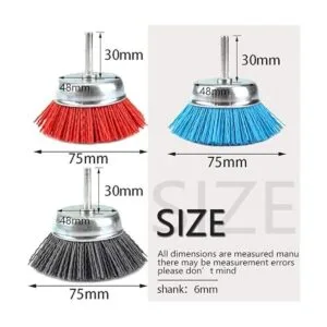 Juego de cepillos de nailon surtidos de 3 pulgadas 2.953_2