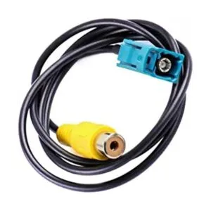 Cable de cámara inversa Fakra a RCA adaptador de audio_1