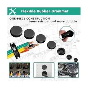 Gysxrda Juego de 170 ojales de goma Surtido de ojales_4