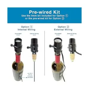 Kit de lámpara de botella con broca de vidrio de 0.354_4