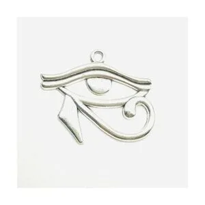 20 colgantes de ojo de caballo de plata envejecida para_3