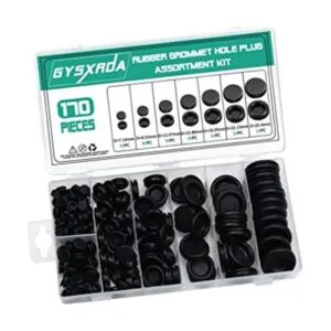 Gysxrda Juego de 170 ojales de goma Surtido de ojales_1