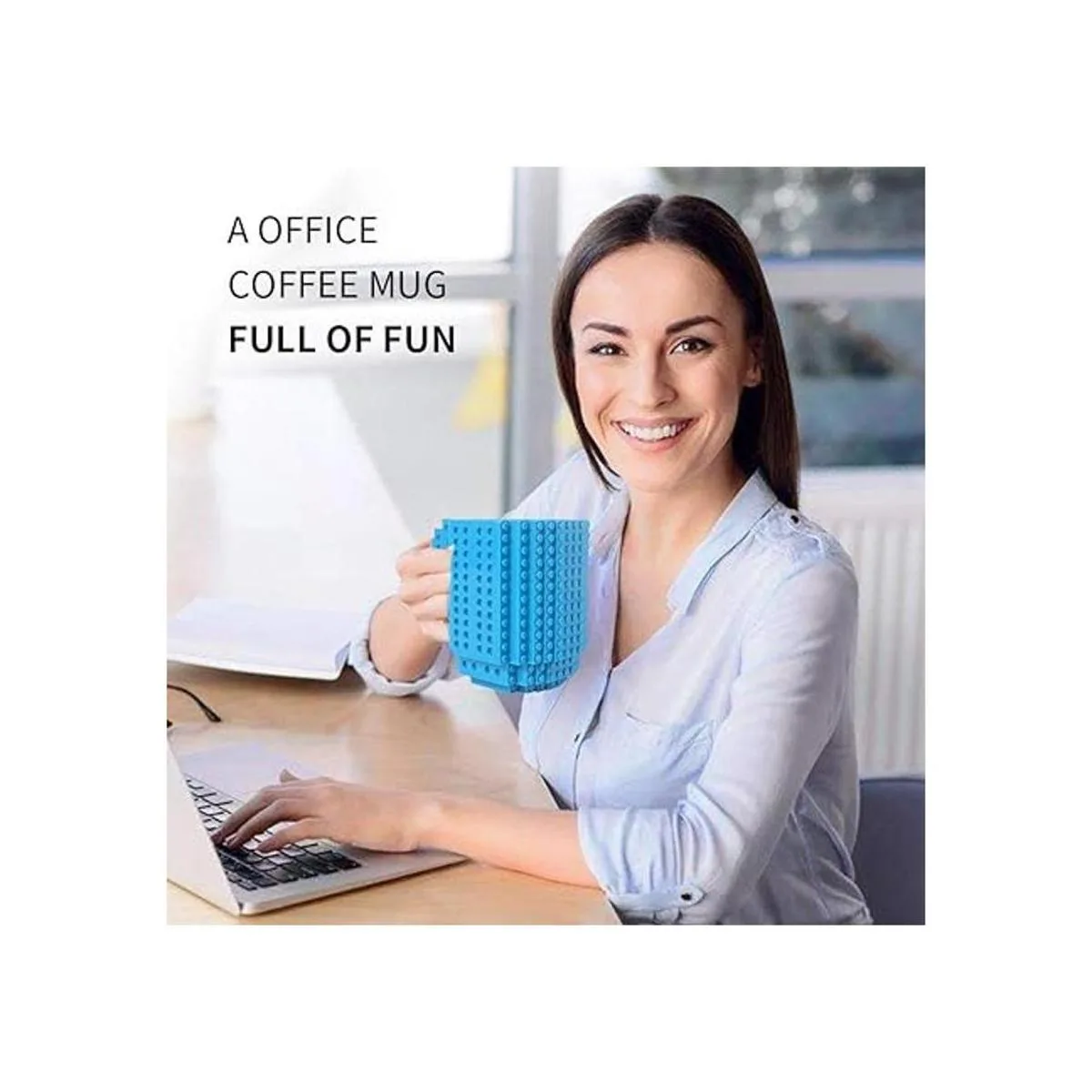 Buildon Brick Taza de café para construir con bloques_5