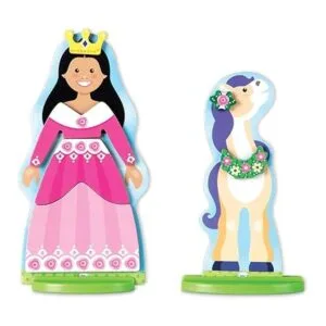 Melissa Doug Juego de muñecas magnéticas de madera para_6