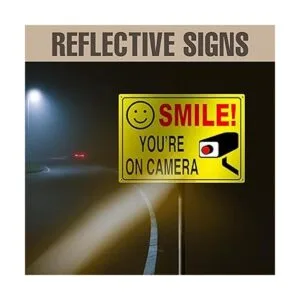 SIGNOGRAFX Paquete de 2 letreros de videovigilancia para_5