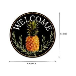 Eletina mlfl Letrero de metal redondo de 12.0 in diseño_2