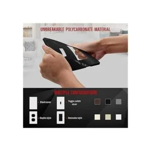 ENERLITES Placa de pared combinada para interruptor de_3