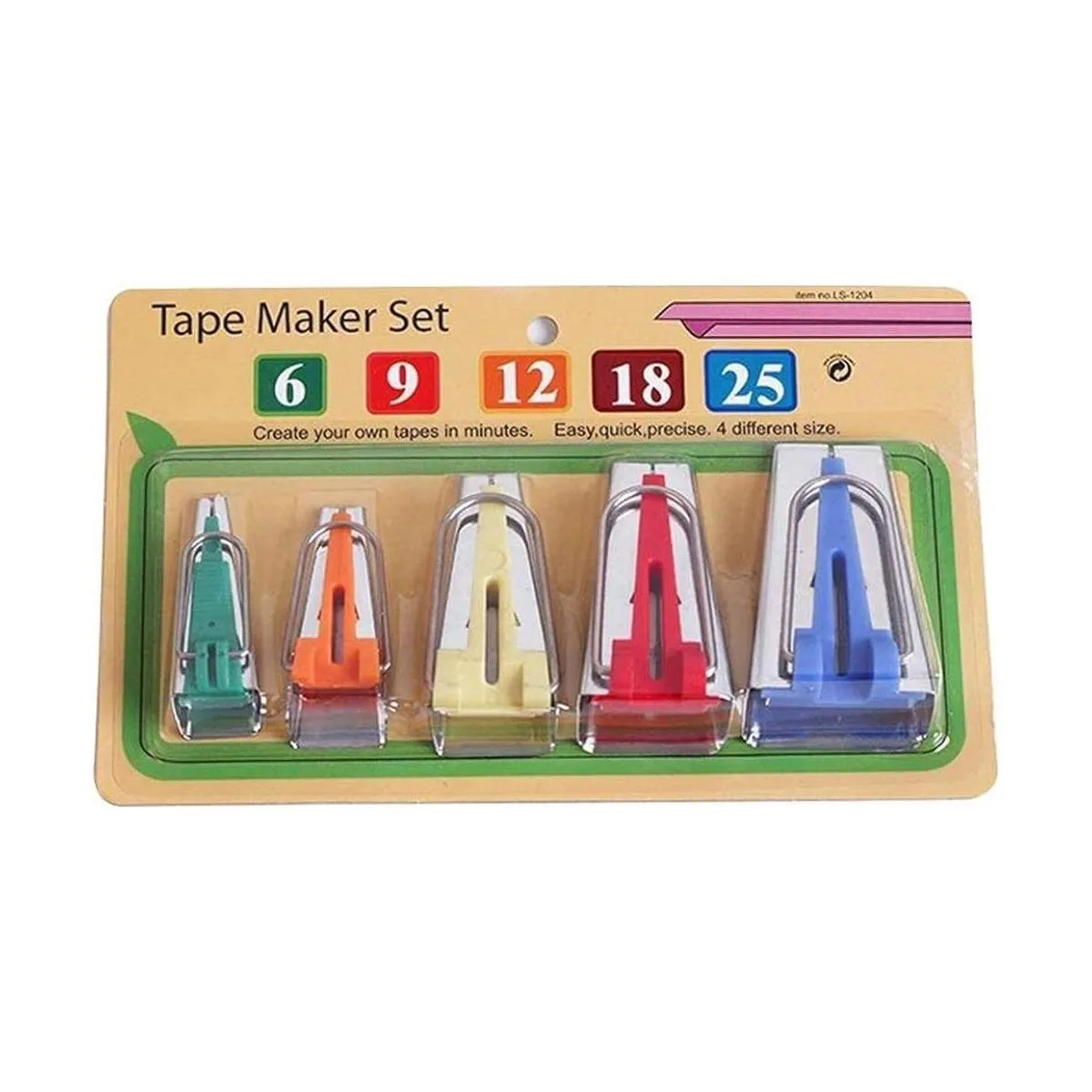 YICBOR Juego de máquinas de cinta bies de 0.236 in 0.354_3