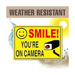 SIGNOGRAFX Paquete de 2 letreros de videovigilancia para_4