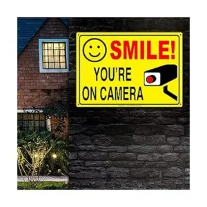 SIGNOGRAFX Paquete de 2 letreros de videovigilancia para_6