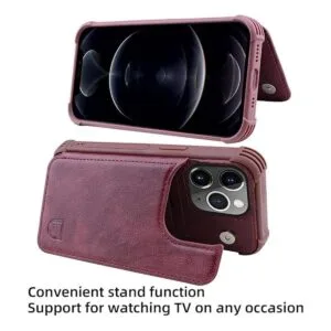 VANAVAGY Funda tipo cartera para iPhone 13 Pro Max funda_5