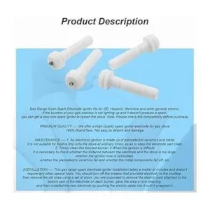 Paquete de 4 electrodos de chispa para horno de gas para_6