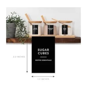 Black Minimalist Pantry Labels Coffee Bar Coffee Labels_2