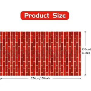 PHOGARY 3 manteles de ladrillo rojo telón de fondo de_4