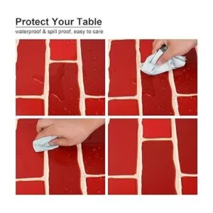 PHOGARY 3 manteles de ladrillo rojo telón de fondo de_3