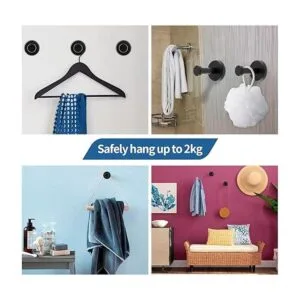 Cionyce 6 ganchos para toallas de baño de acero_6