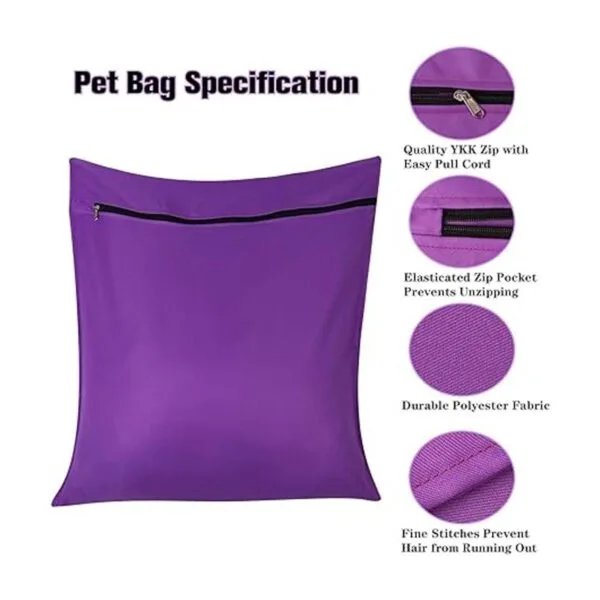 AUXSOUL 1 Pack Pet Laundry Bag Stops Pet Hair Blocking_3