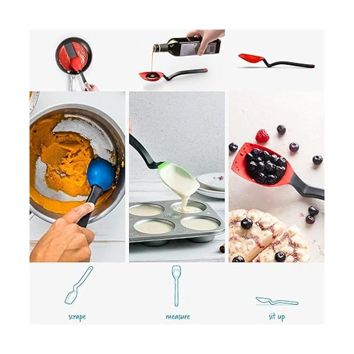 Dreamfarm Supoon Cuchara de silicona antiadherente para_2