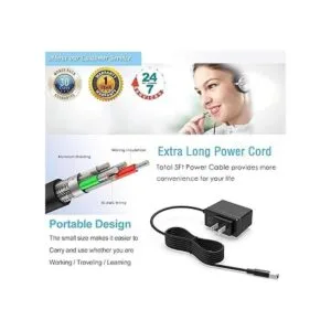 Cargador de CA de 12 V 1 A 0633 A 5 pies compatible_4