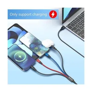 CHAFON Paquete de 2 cables de carga múltiple de 4 pies 4_2