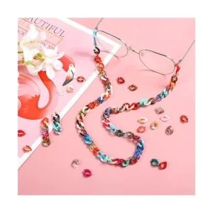 QXUJI 200 anillos de eslabones acrílicos conectores de_5