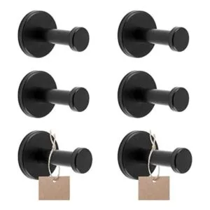 Cionyce 6 ganchos para toallas de baño de acero_1