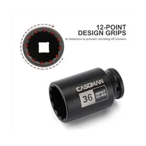 CASOMAN Enchufe de impacto CRMO de 12 pulgada x 1.417 in_3