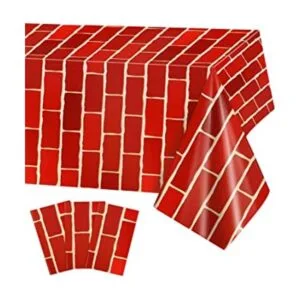 PHOGARY 3 manteles de ladrillo rojo telón de fondo de_1