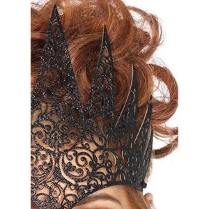 Leg Avenue Corte tintura corona real. talla única Negro_2