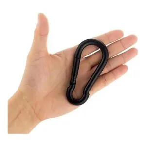 Mosquetón de 0.394 x 3.937 in gancho de resorte con clip_2