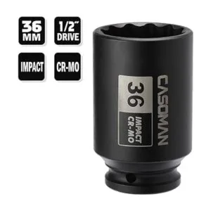 CASOMAN Enchufe de impacto CRMO de 12 pulgada x 1.417 in_4