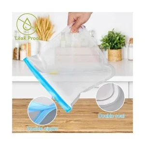 Paquete de 6 bolsas reutilizables para congelador aptas_3