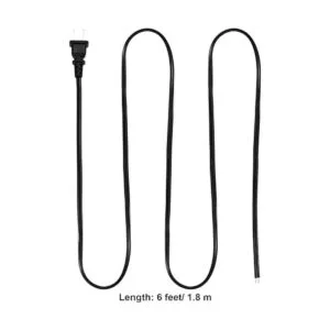 Paquete de 3 cables de lámpara con enchufe moldeado cable_3