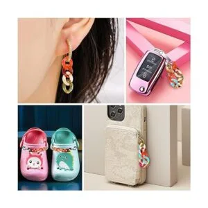 QXUJI 200 anillos de eslabones acrílicos conectores de_4