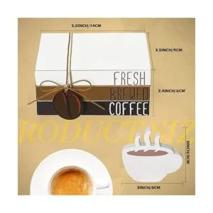 4 piezas de decoración de barra de café mini letrero de_4