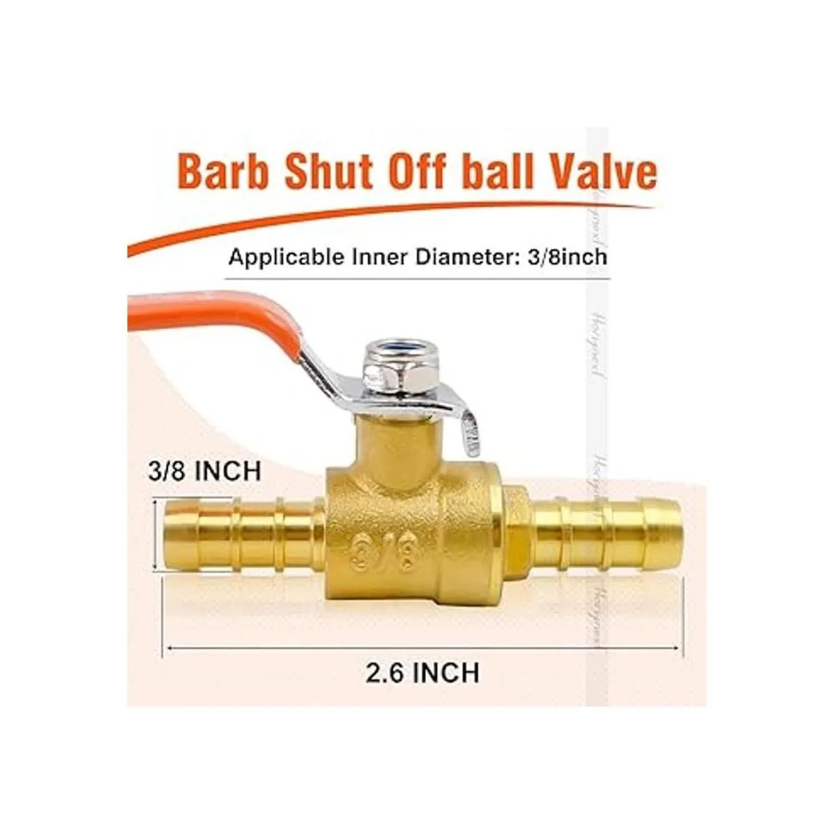 Horiznext Mini válvula de bola de aire de latón de 2 vías_2