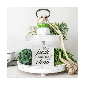 So Fresh and So Clean Cartel de caja de madera rústica_5